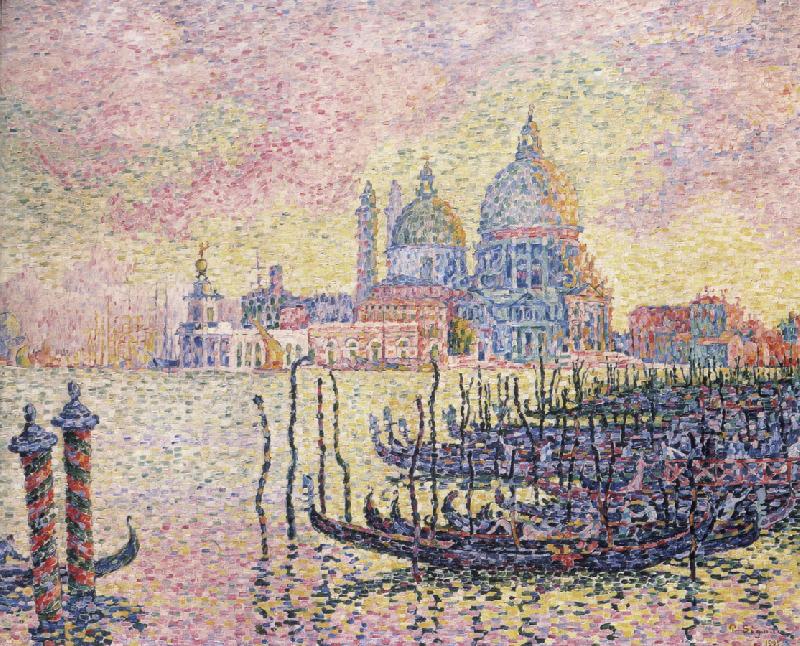 Paul Signac grand canal oil painting image